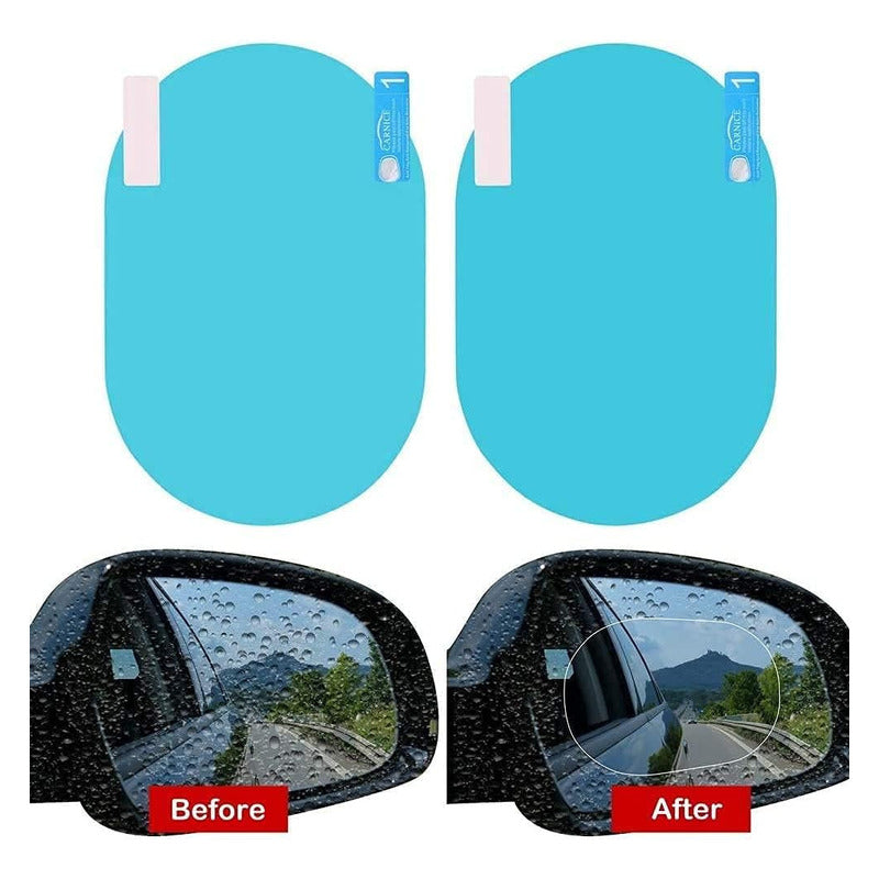 X2 Lamina Antiempañante Laminas Adhesiva Espejo Retrovisor