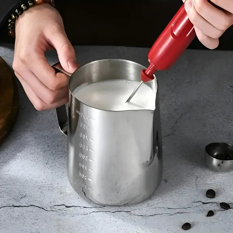 Jarra Leche Acero Lechero Barista Espumador De Leche 550ml Utensilio Barista Profesional Jarra Para Espumar Leche Jarra Para Cafetería Jarra Para Café Jarra Para Vaporizar Leche Pasteleriuscl