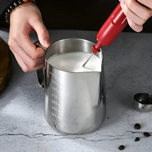 Jarra Leche Acero Lechero Barista Espumador De Leche 550ml Utensilio Barista Profesional Jarra Para Espumar Leche Jarra Para Cafetería Jarra Para Café Jarra Para Vaporizar Leche Pasteleriuscl
