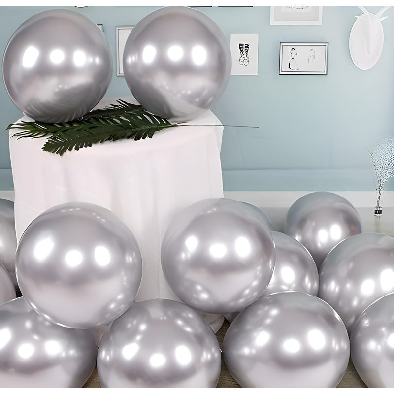 50 Globos De Cumpleaños Decoracion Globos Set De Globos 25cm Gris Globos De Cumpleaños