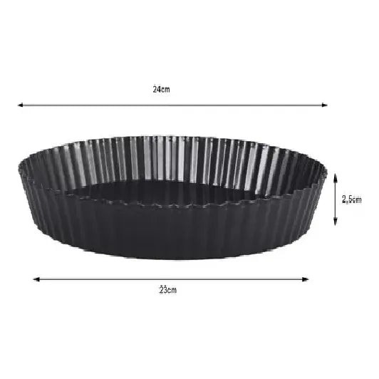 Pack3 Moldes Desmontables Molde Desmontable Tarta 20 24 26cm Borde Acanalado Perfectos Para Tartas De Frutas Moldes Reposteria Inferior Extraíble Revestimiento Resistente Para Horno Pasteleriuscl Gris