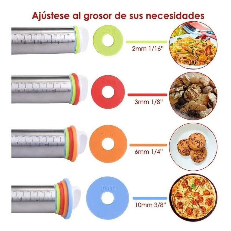 Uslero Acero Inoxidable Uslero Fondant Uslero Ajustable 45cm Verde Claro