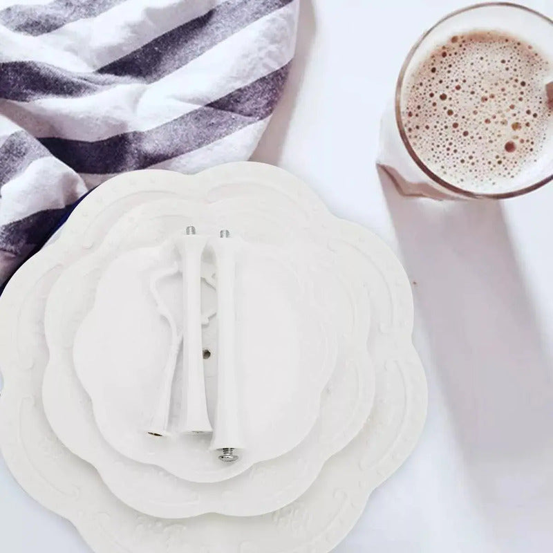 Porta Torta Porta Cupcakes Porta Cupcake Redondo 3 Niveles Blanco