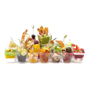 10 Vasos Para Postres Set De Vasos Shot Postres C/tapa 220ml Pocillo Para Postre Vaso Para Dulces Vaso De Dulces Vasos De 220ml Vasos Shot Postres Individuales Mini Vasos De Postre Pasteleriuscl