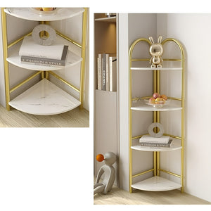 Estanteria Metalica Repisas De Madera Estanterias 4 Niveles Dorado
