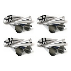 Pack X24 Cono Molde Para Cannoli Molde Cocina Cachito Croissant Pan Danes Molde Cono Molde De Cachitos Molde Para Cannoli Molde Para Conito Molde Cachito Molde Cannoli Molde Pasteleriuscl Gris