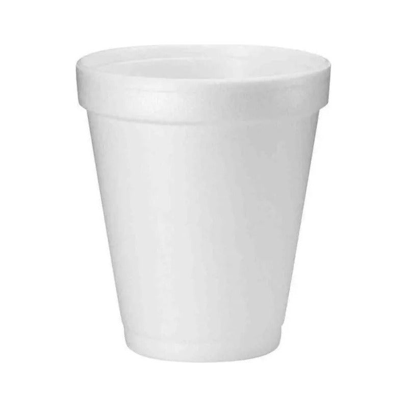 25 Vasos Desechables Plumavit Termico Vaso Cafe 8oz 240ml Blanco 240
