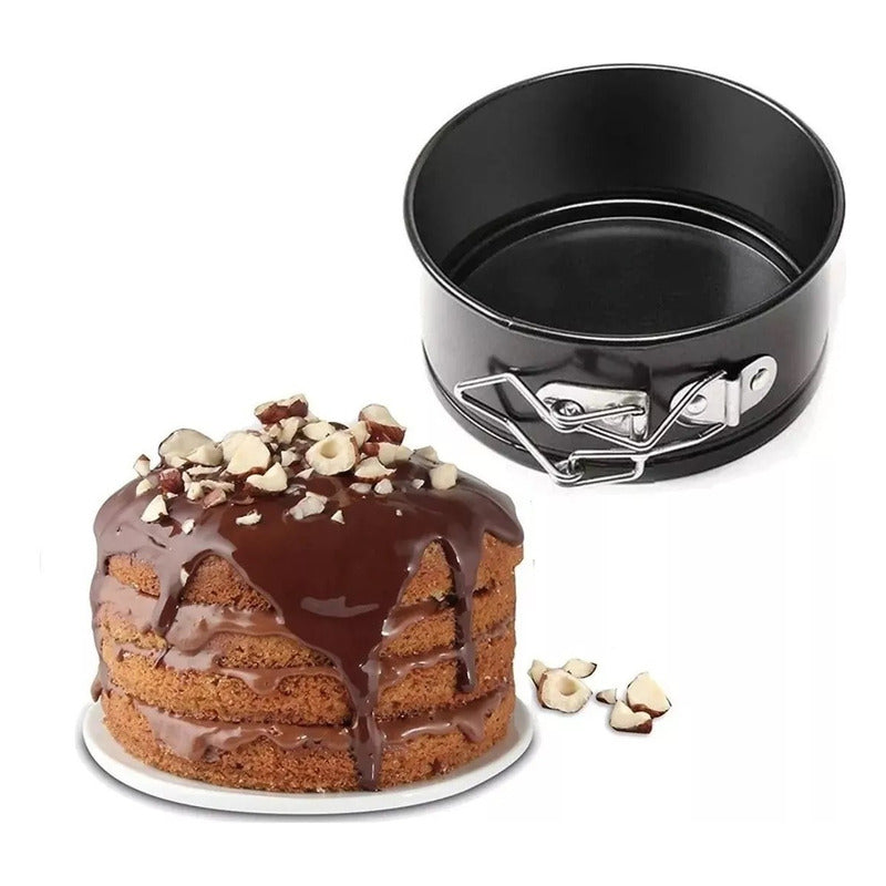 Molde Torta Moldes Queque Moldes Desmontables Mini Redondo Gris