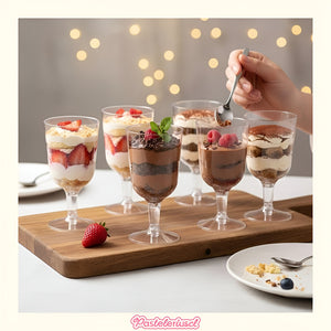 80 Copas Plastico Copas De Vino Transparente Desechables 6oz Transparentes