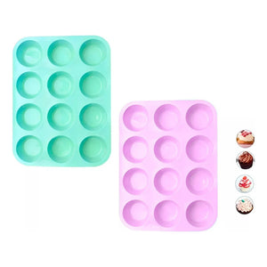 Pack X2 Molde Cupcakes Molde 12 Magdalena Molde Muffin 12 Molde Silicona  Moldes De Silicona Reposteria Moldes De Silicona Para Horno Utensilios Reposteria Moldes Silicona Magdalenas Pasteleriuscl