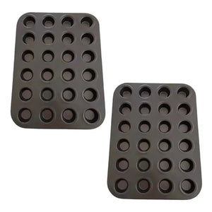 Pack X2 Molde 24 Cupcakes Molde Cupcake Molde Para Tortas Gris Claro