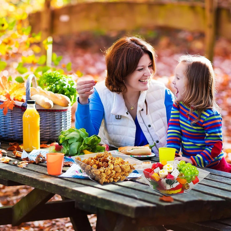 X6 Botellas Plasticas Transparentes Botella Con Tapa 1000ml Transparente