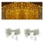 2 Luces Navidad Cortina Luces Led Cascada Luz Guirnalda 3mt Amarillo