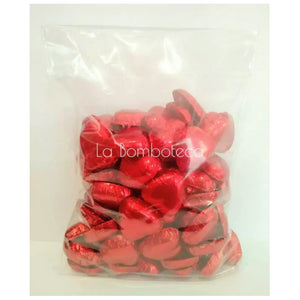 100 Envoltorios De Bombones Laminas Papel Metalizados Bombon Rojo