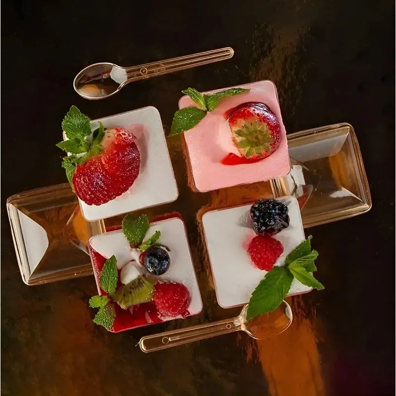 50 Set De Vasos Shot Postres Con Tapa 50 Cucharas Acrílico Vasos Shot Vaso Acrilicos Vasos Para Postres Vaso C/tapa 110ml Vasos Postres Vaso Acrilico Postre Vaso Acrilico Vasos Plasticos Pasteleriuscl
