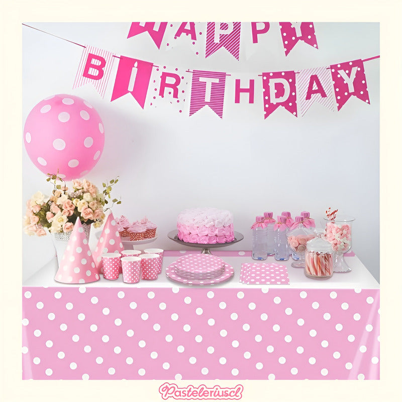 Vasos Desechables Platos De Papel Suministros Fiestas 18cm Rosa Claro