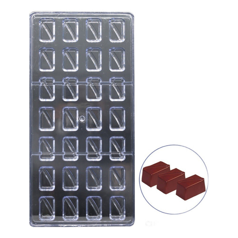 Moldes Chocolate Moldes De Chocolate Policarbonato Rectangul Gris 014