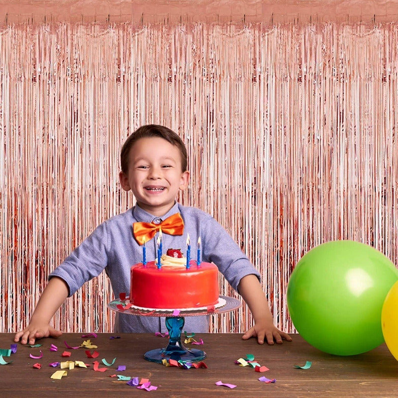 Cortina Guirnaldas Cumpleaños Guirnalda Cumpleaños Salmon 2m Salmón Cortina De Cumpleaños Salmon 2x1m 101069