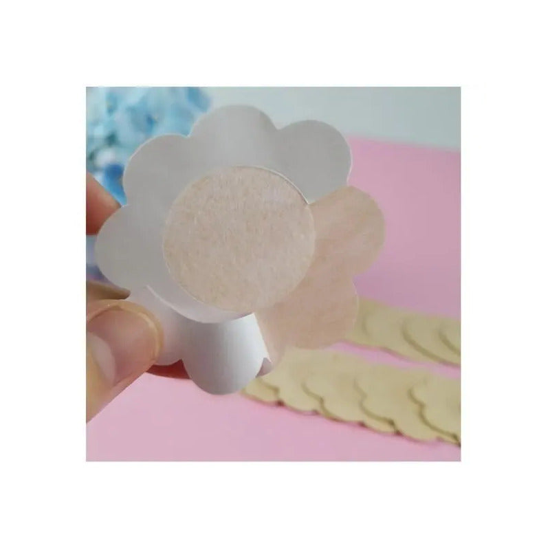 Pack X10 Cubre Pezón Pezoneras Parches Pezoneras Adhesivas Beige Único