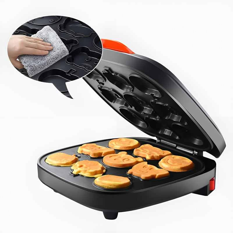 Wafleras Maquina Para Waffles Mini Wafles Cartoon 9cav Rojo / Wafleras Cartoon 9 Figuras