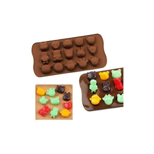 Moldes De Chocolate Molde De Silicona Animalitos Marrron Marrón