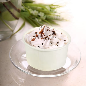 50 Vasos Polipapel Helado Vasos Desechables Pote Helado 4oz