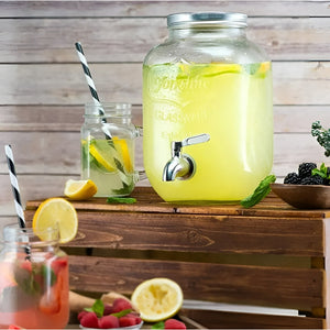 Dispensadores De Bebidas Jarro De Vidrio Jarra Sobremesa 8l