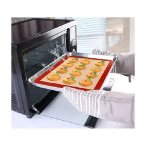 Tapete De Silicona Lamina De Silicona Tapete Horno 30x40cm Lamina De Galletas Alfombrillas Para Hornear Silicona Para... Beige/rojo