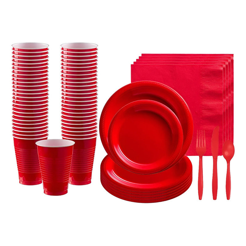 X20 Vajilla De Cumpleaños Servilleta Vaso Platos Desechables