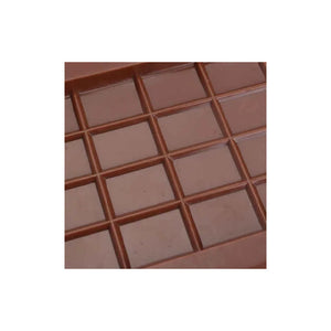 Pack X3 Moldes De Chocolate Barra De Chocolate Silicona Color Marrón Oscuro Tableta Cuadrados Chocolates Insumos Reposteria Marrón Pasteleriacl