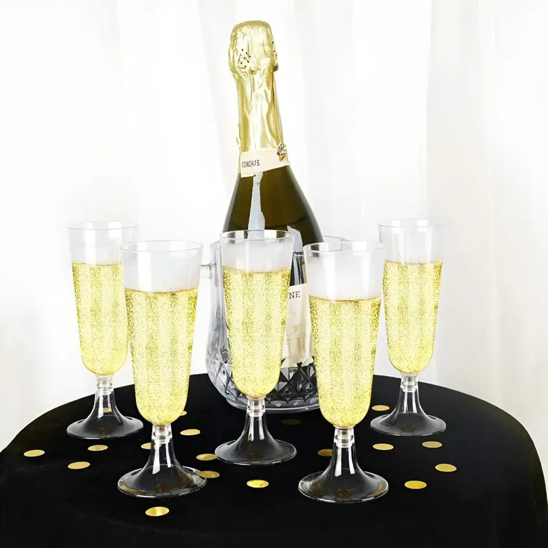80 Copas Champagne Copa Acrilico Flauta Copas Champaña 5oz Copas Plasticas Champaña Copa De Vino Copas De Plástico Copas... Transparentes