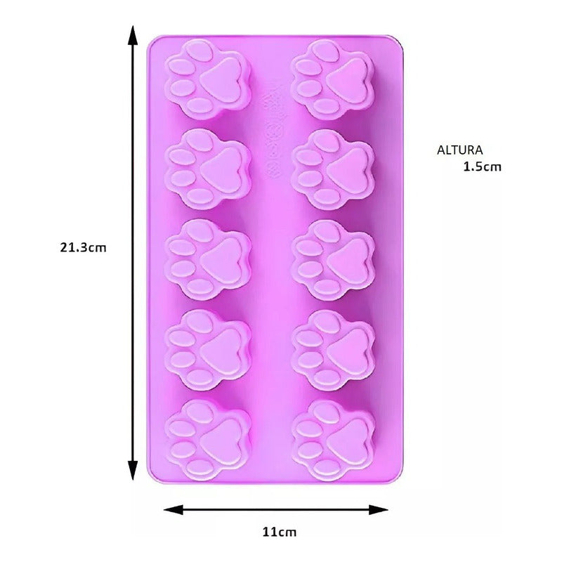 2 Moldes De Chocolate Moldes Chocolate Silicona Patitas Pata
