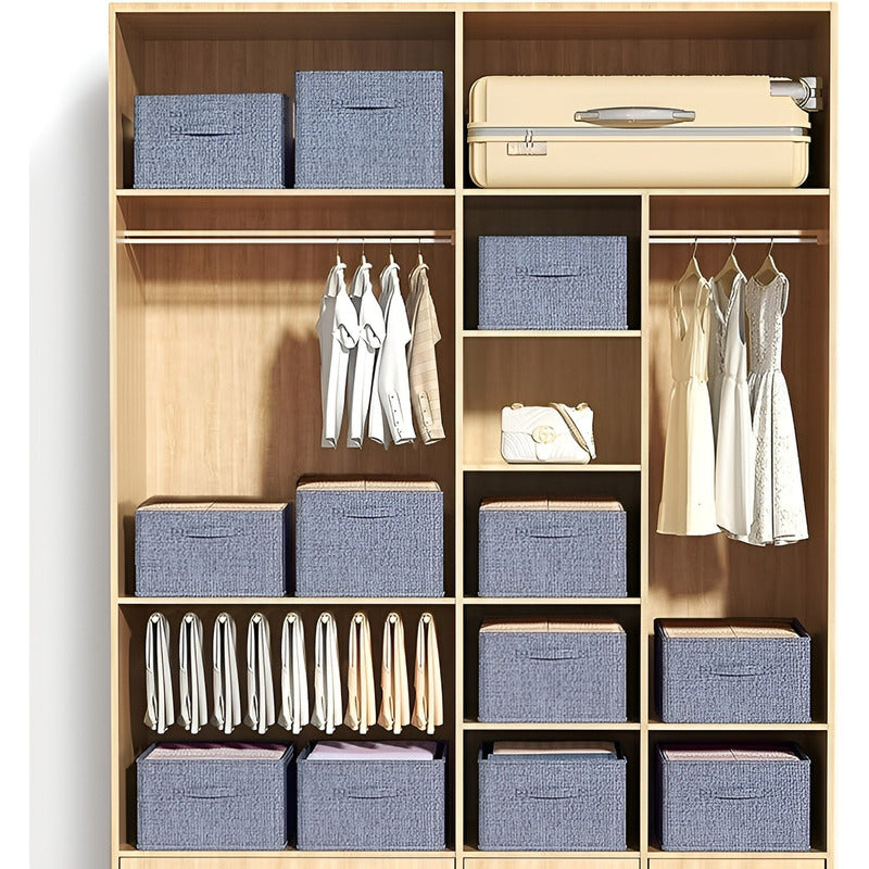 Organizador De Closet Interior Organizador Cajones Separador Gris
