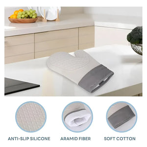 Pack X2 Guantes Silicona Para Horno Toma Olla Guante Cocina Gris Guantes Silicona 27cm Agarradera Para Horno Flexibles Impermeables Protector De Silicona Juego De Guantes De Horno Pasteleriuscl