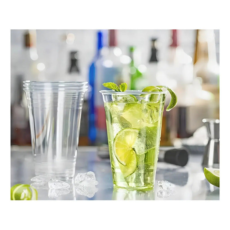 Vasos Desechables Plástico Pet 500 Ml Transparente Pack 200 P&b
