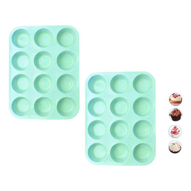 Molde Cupcakes Molde 12 Magdalena Molde Muffin Reposteria 12 Multicolor 110672