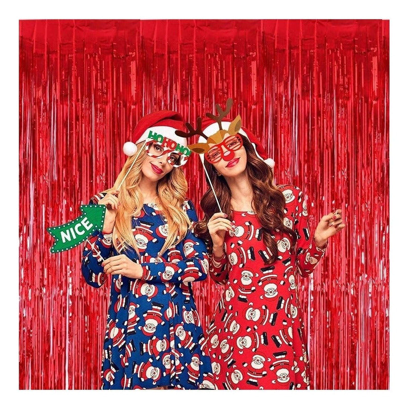 Cortina Guirnaldas Cumpleaños Guirnalda Cumpleaños Rojo 2m Rojo 101074