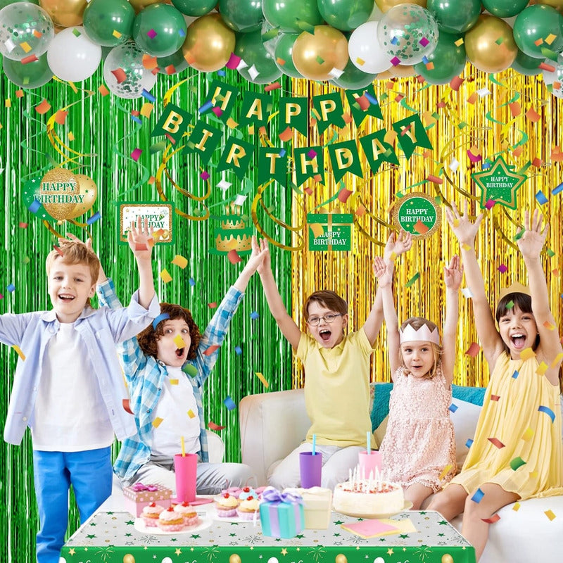 Cortina Verde Guirnaldas Cumpleaños Guirnalda Cumpleaños 2m Verde 101065 Cortina De Cumpleaños Verde 101065