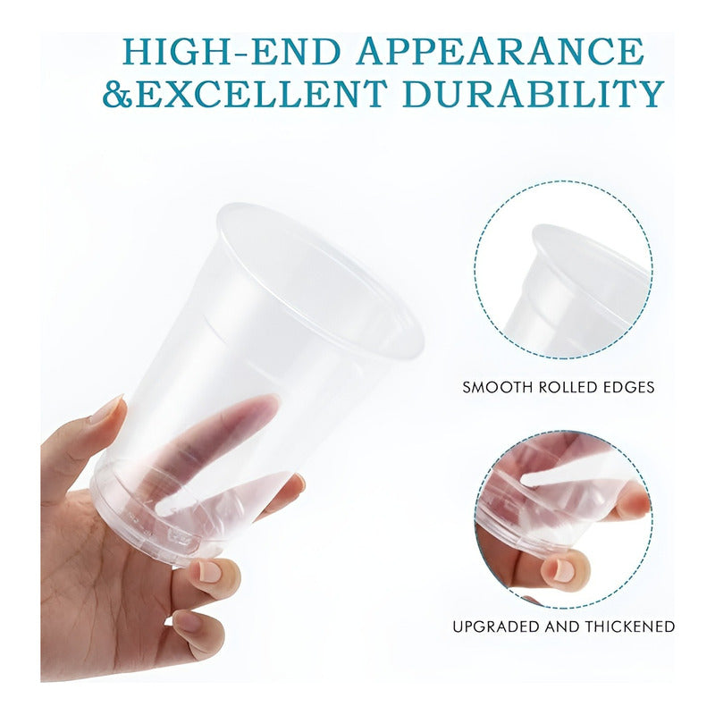 50 Vasos Plasticos Desechables Vasos Para Bebidas 13oz 400ml Trasparente