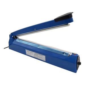 Selladora De Bolsas De Impulso Manual 40 Cm Con Regulador De Potencia Y 8 Niveles Azul