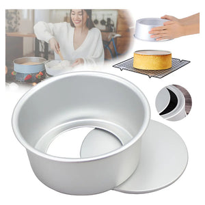 Molde De Aluminio Para Tortas Desmontable 24cm Molde De Aluminio 24cm Molde Redondo Desmontable 24cm Tarta Molde... Gris