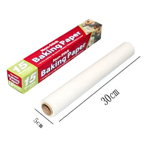 Rollo Papel Mantequilla Papel Mantequilla Cocina Papel 15mts - - Papel Para Hornear 15mts