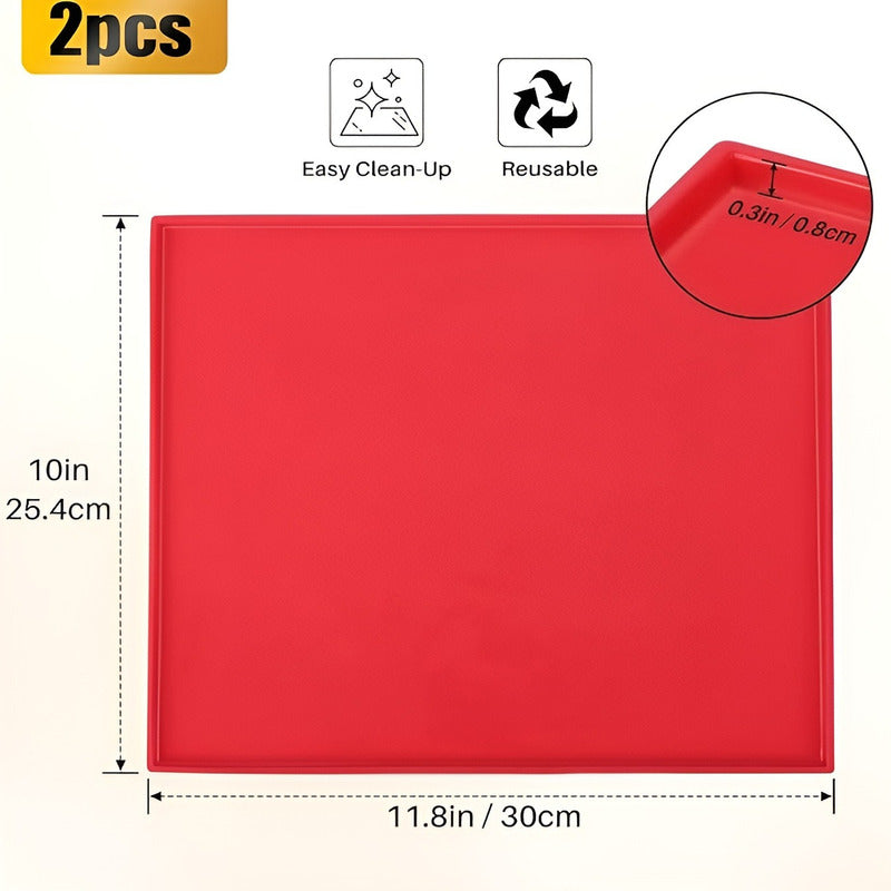 Set X2 Silpat Tapete De Silicona Para Hornear Brazo De Reina Multicolor / Silpat / Tapete Silicona