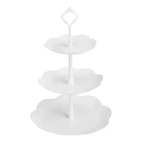 Porta Torta Porta Cupcakes Porta Cupcake Porta Queques Base Mini Tortas Torre Porta Cupcake Base Para Cupcakes Base Portacupcake 3 Niveles Redondo Pasteleriuscl Blanco