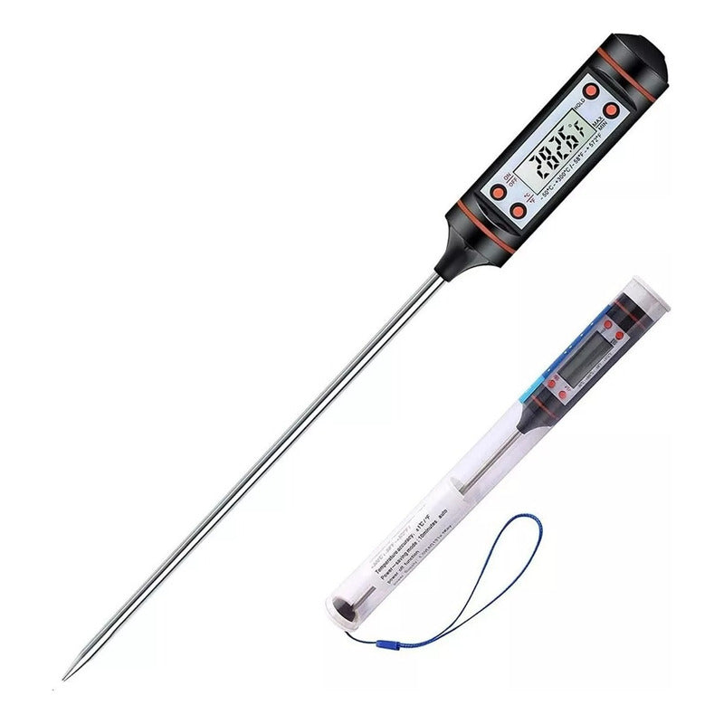 X2 Termometro De Cocina Termómetro Horno Termometro Digital  Negro