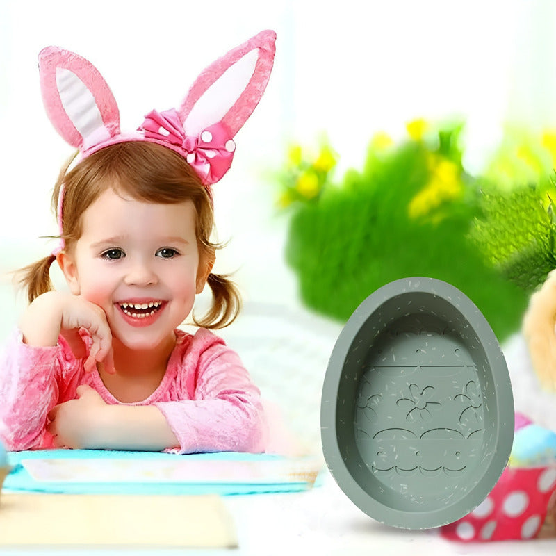 Molde Huevo De Pascua Molde De Chocolate Silicona Moldes   Multicolor