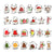 Set 24 Cortadores De Galletas Navidad Moldes Para Galletas Plateado