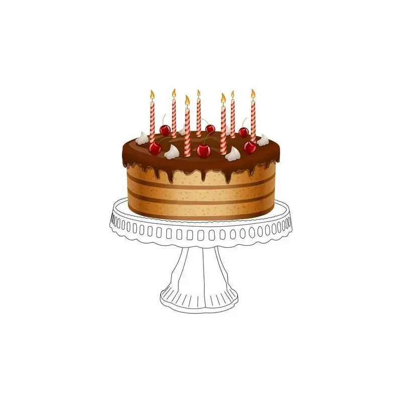 Porta Torta Con Tapa Bases Para Tortas Tortero Alzador 32cm Blanco