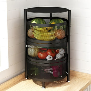 Carro Metalico Con Ruedas Organizador De Verduras 3 Niveles