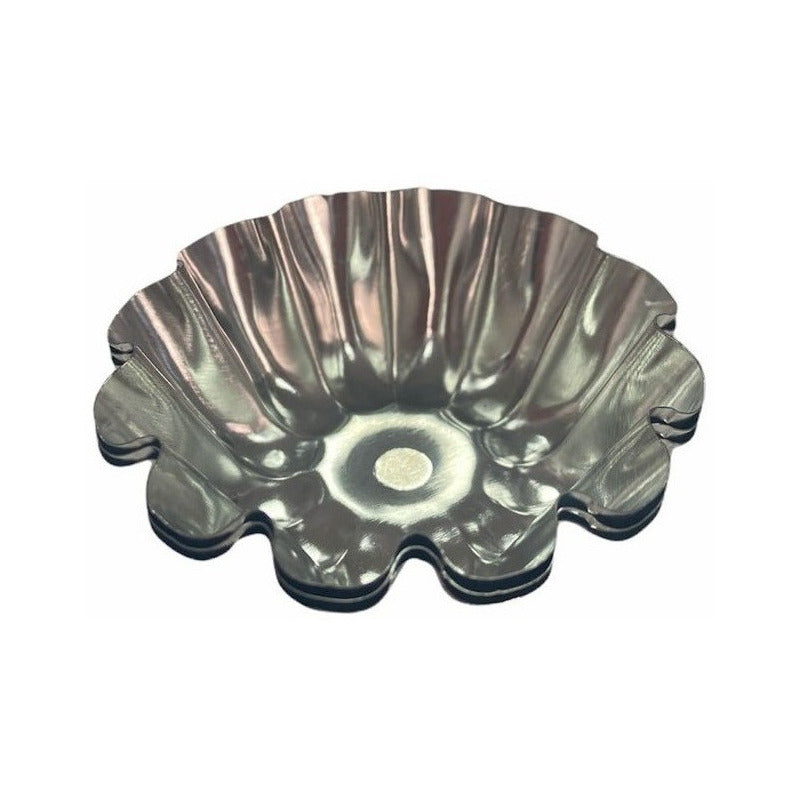 Pack 12 Molde Mini Tartaleta Moldes Tarta De Coctel Flor 276 Gris